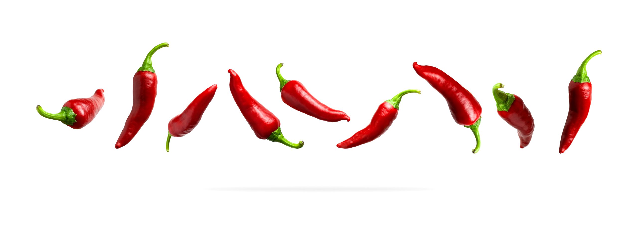 Red,Fresh,Chili,Pepper,Isolated,On,White,Background.,Seasoning,For