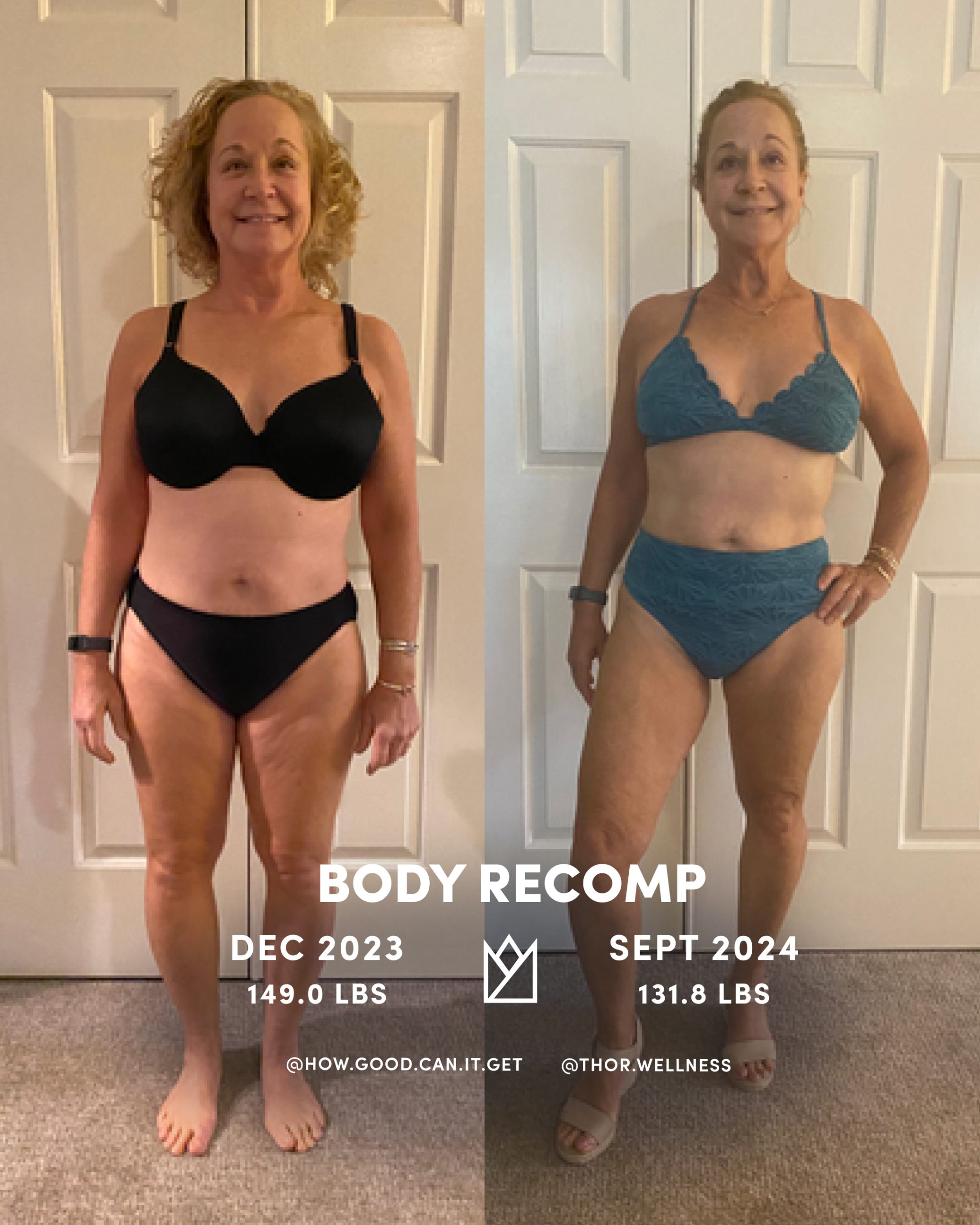 CLIENT RESULTS 51 Terry Tateossian Personal Trainer Nutritionist Menopause Lifestyle Medicine Coach Client Results