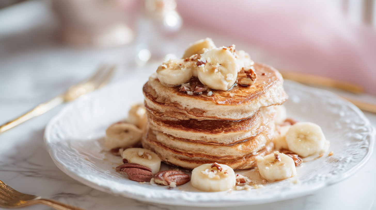 Protein Banana Cottage Cheese Pancakes Recipe thumbnail