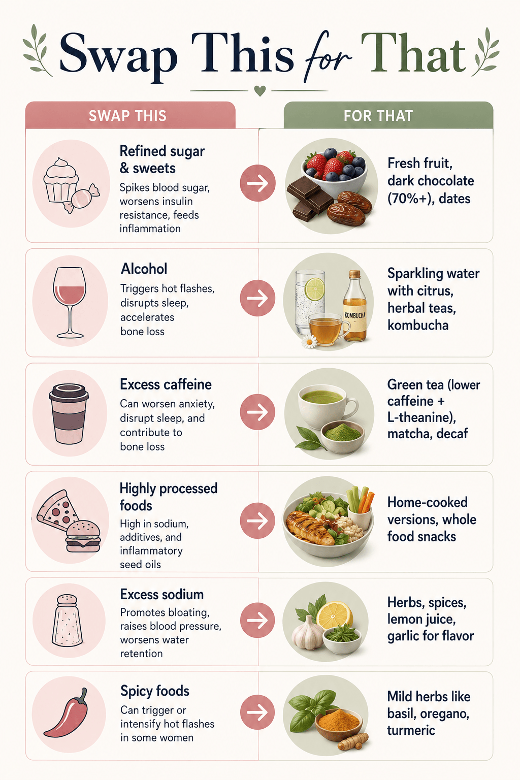 Healthy Food Swaps for Menopause