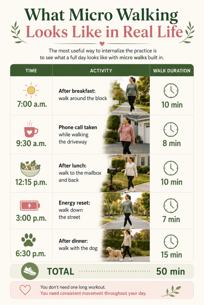 What Micro Walking 10K Steps Per Day Looks Like in Real Life