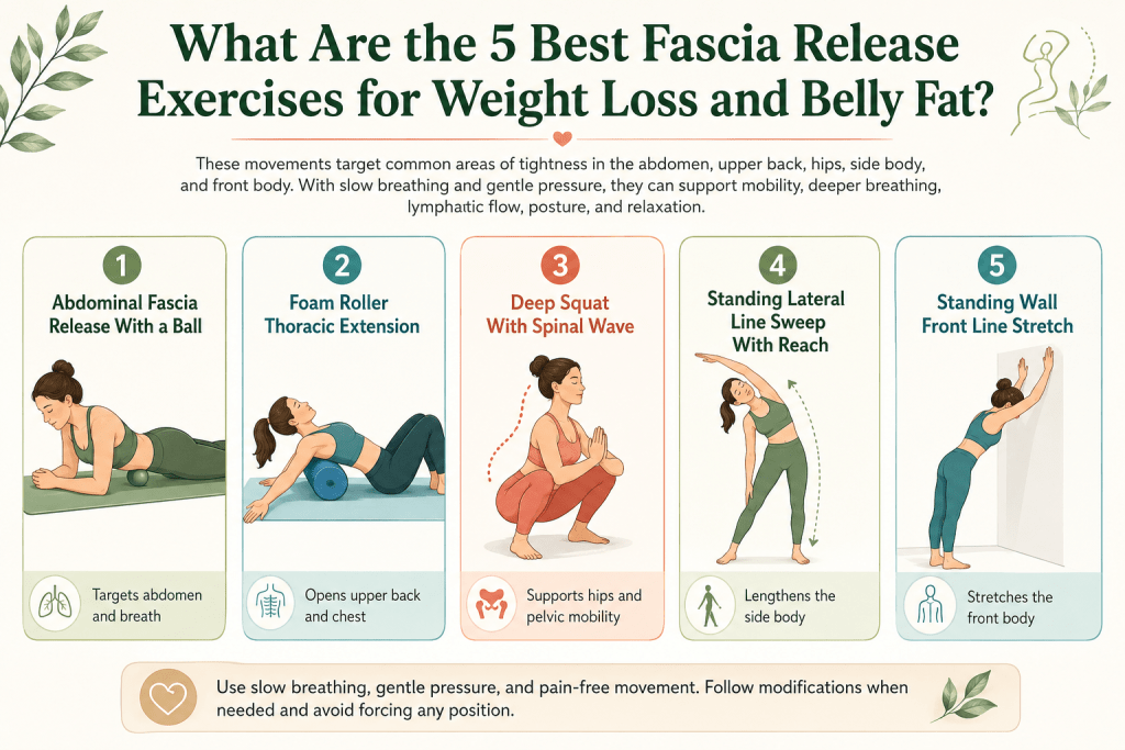 Five fascia release exercises for mobility and relaxation