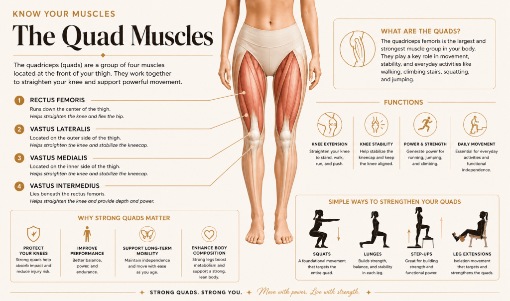 Strength Training the Quads for Women in Midlife