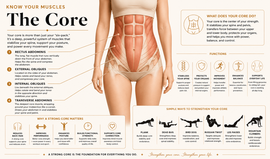 Muscle Group 3 The Core - For Midlife Women