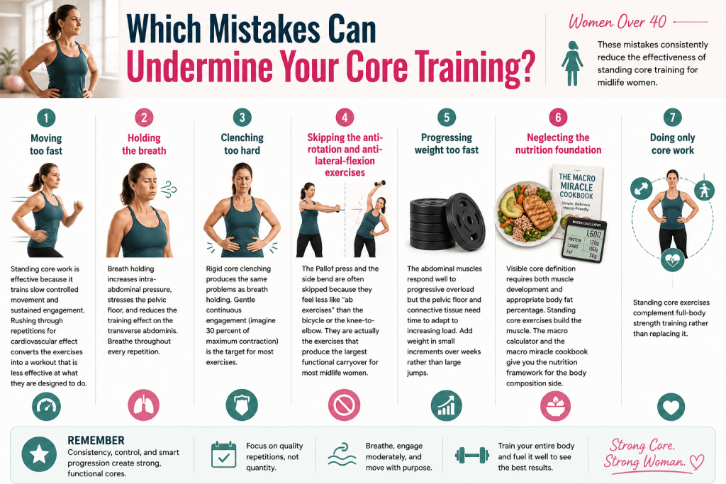 Infographic showing seven core training mistakes