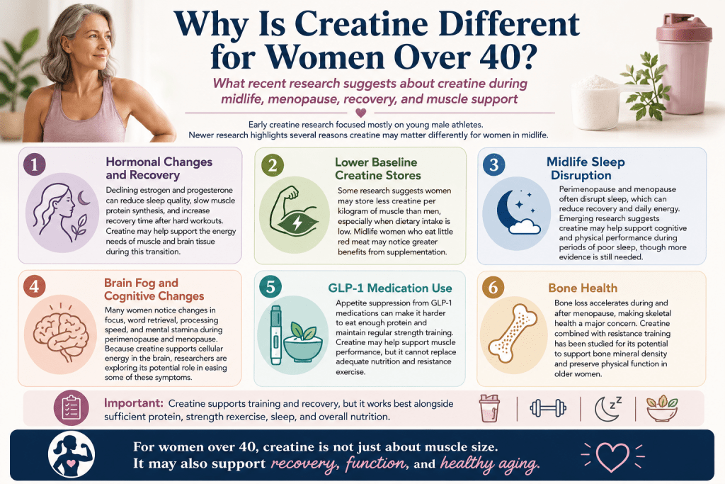 Creatine benefits for women over 40