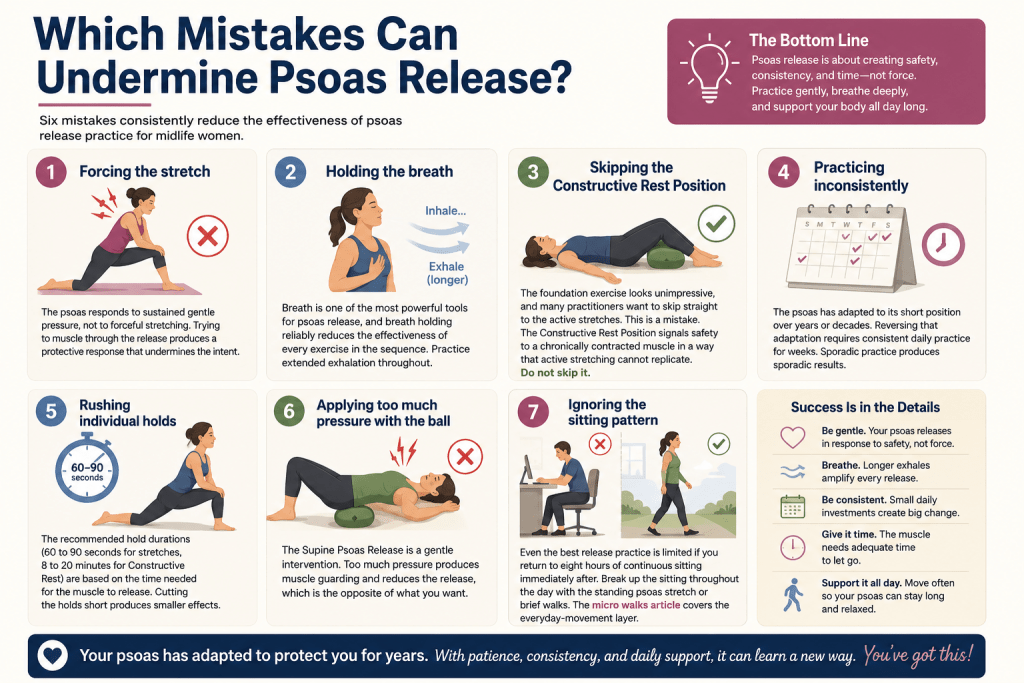 Common psoas release mistakes to avoid.