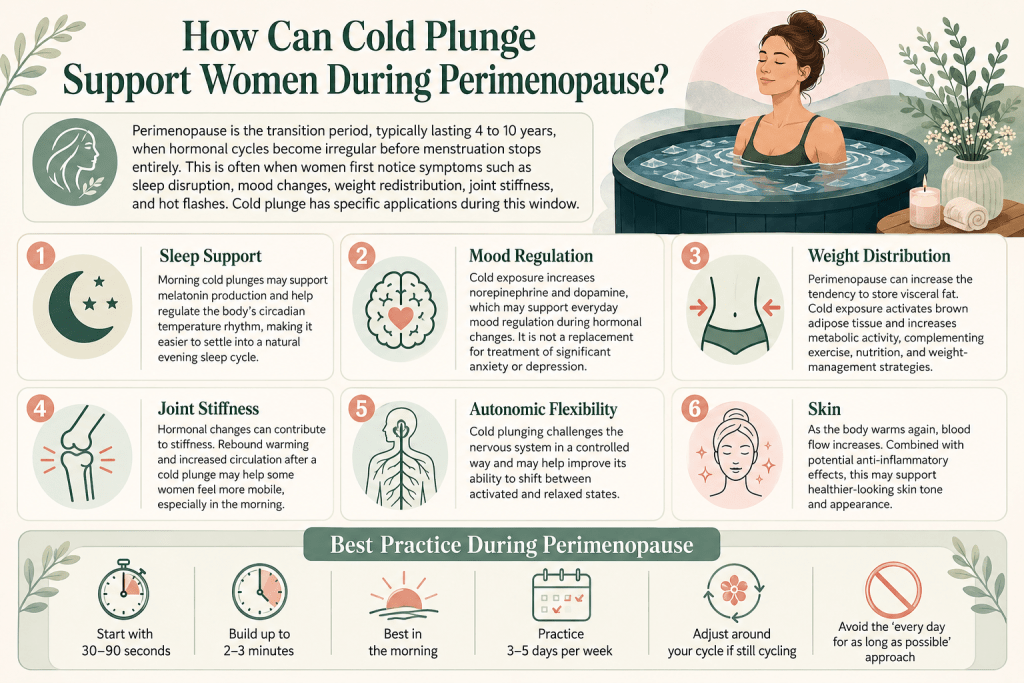 Cold plunge benefits for women during perimenopause