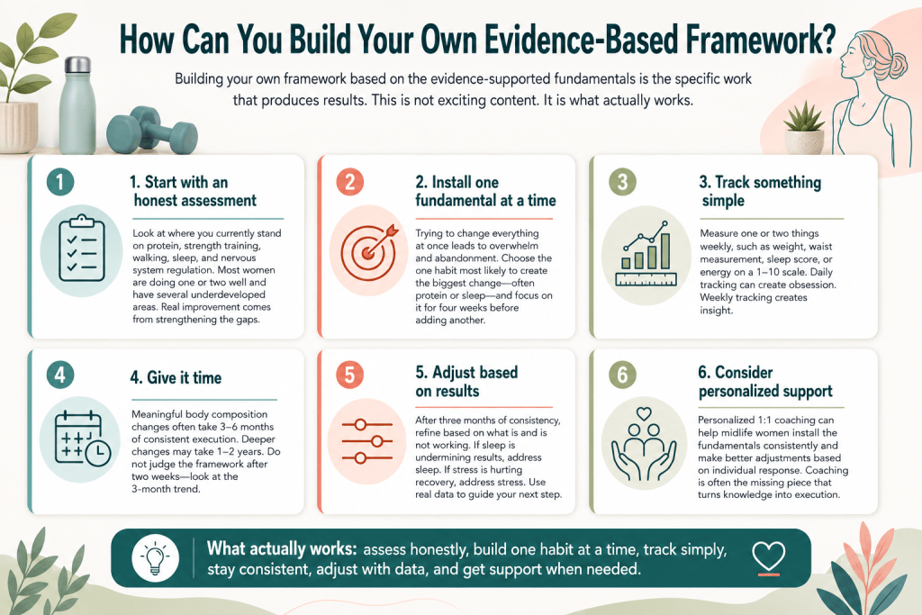 Six steps for building an evidence-based wellness framework.