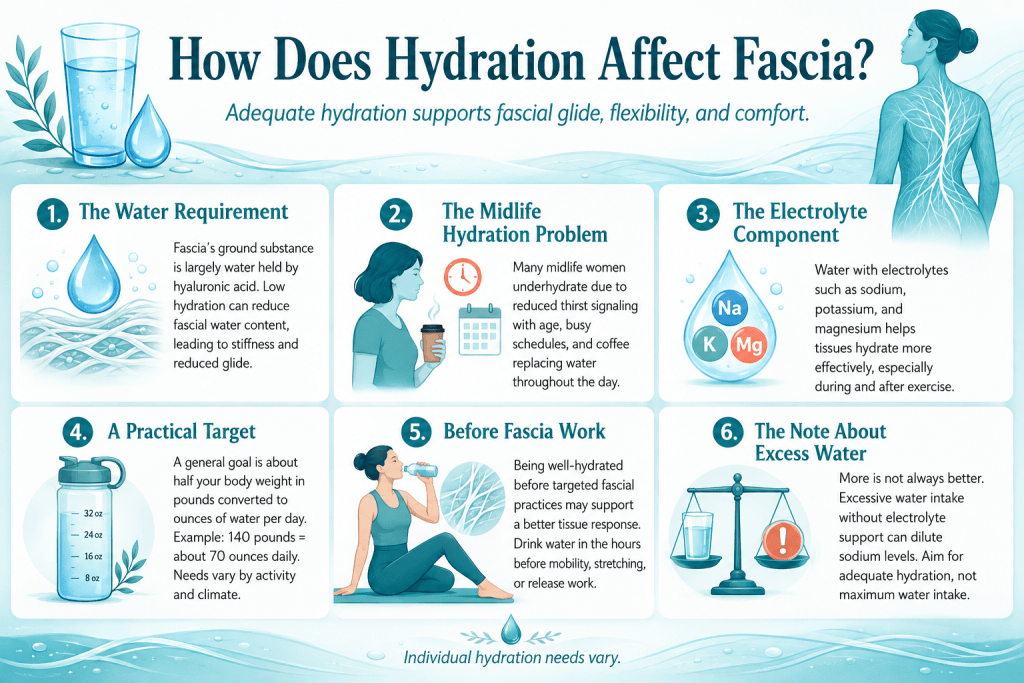 How hydration supports healthy fascia.