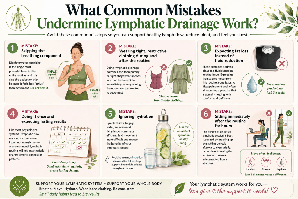 Common lymphatic drainage mistakes to avoid.
