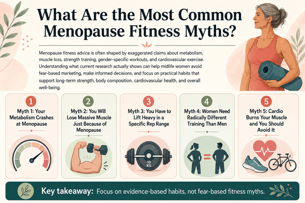 Five common menopause fitness myths explained.