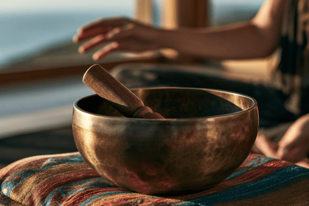 Yoga Retreats - How to Use a Singing Bowl and Your Voice Together for Healing