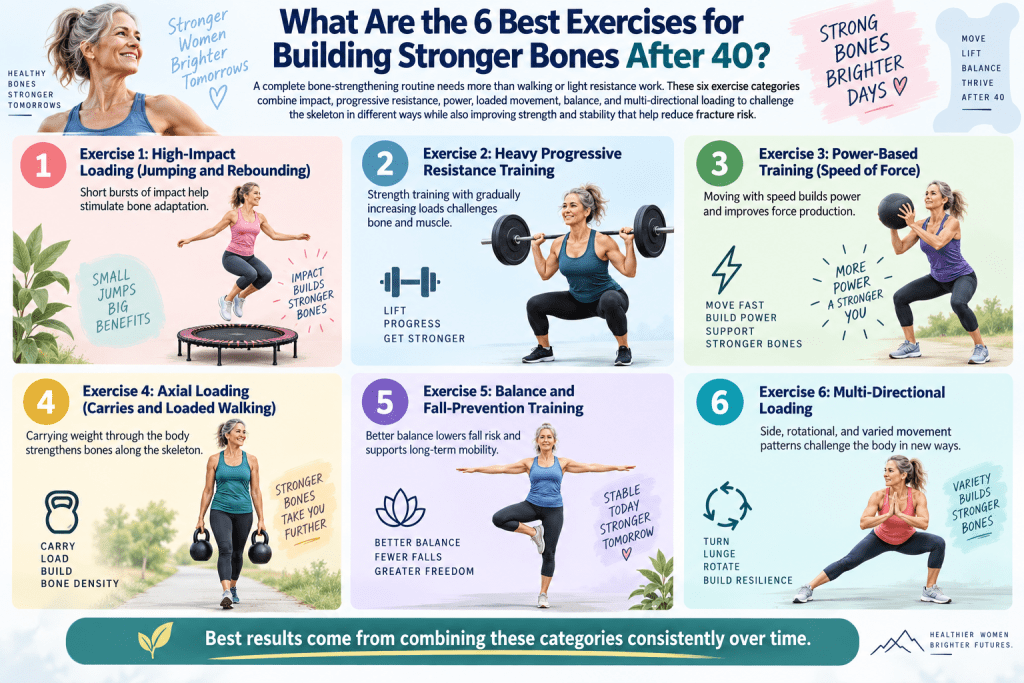 Six bone-strengthening exercises for women over 40