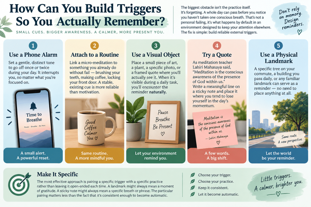 Building simple triggers for daily mindfulness.