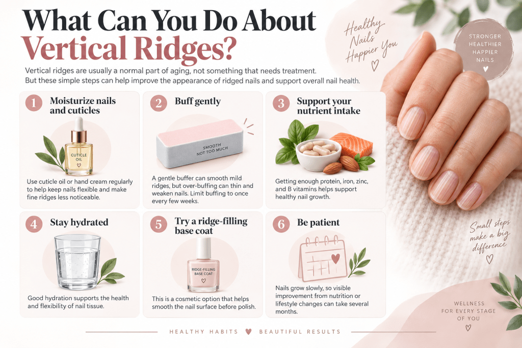 Tips for caring for vertical nail ridges