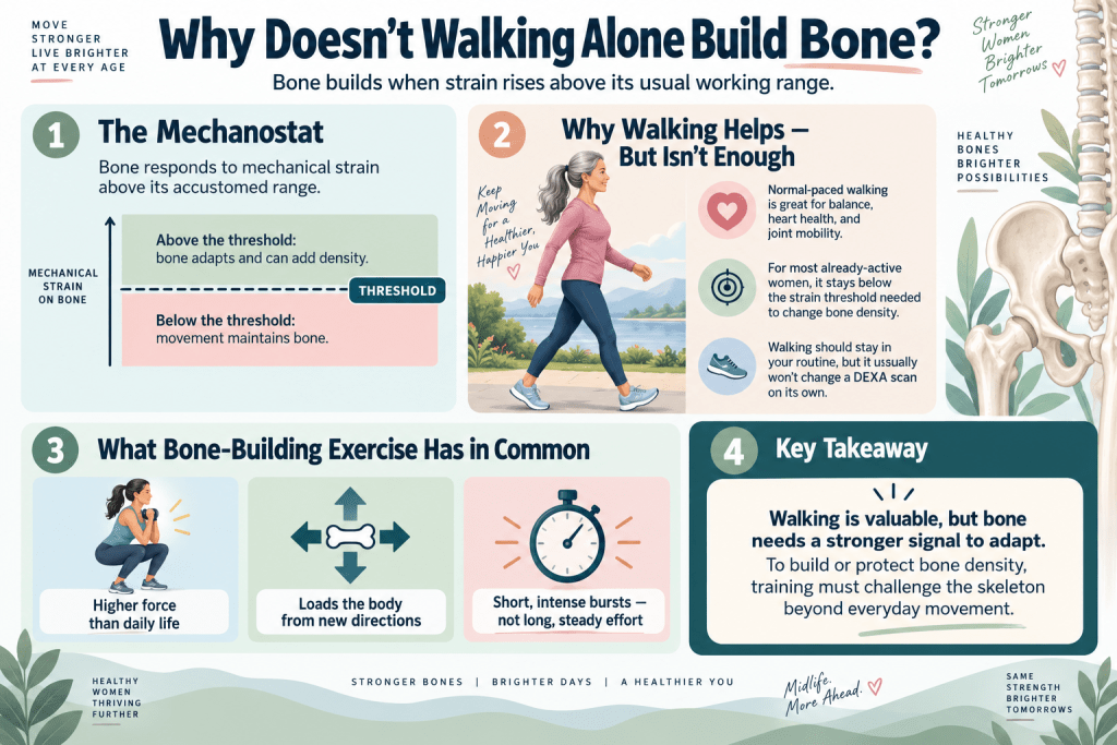 Why walking alone doesn’t build bone density