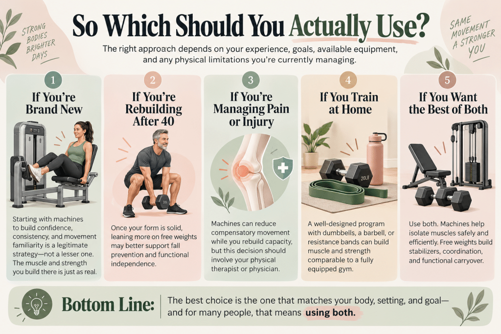 Strength training options for different goals